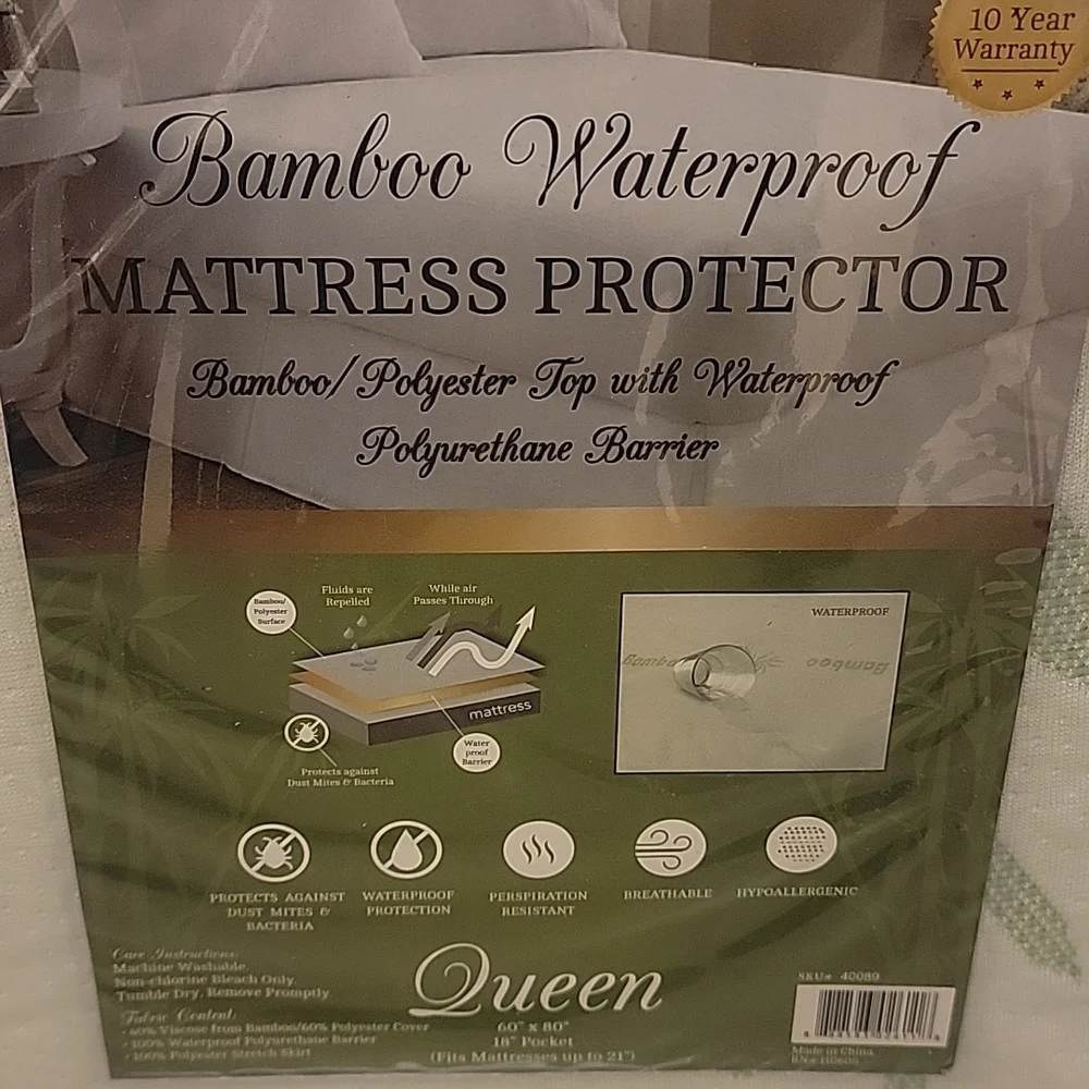 Bamboo waterproof Mattress protector